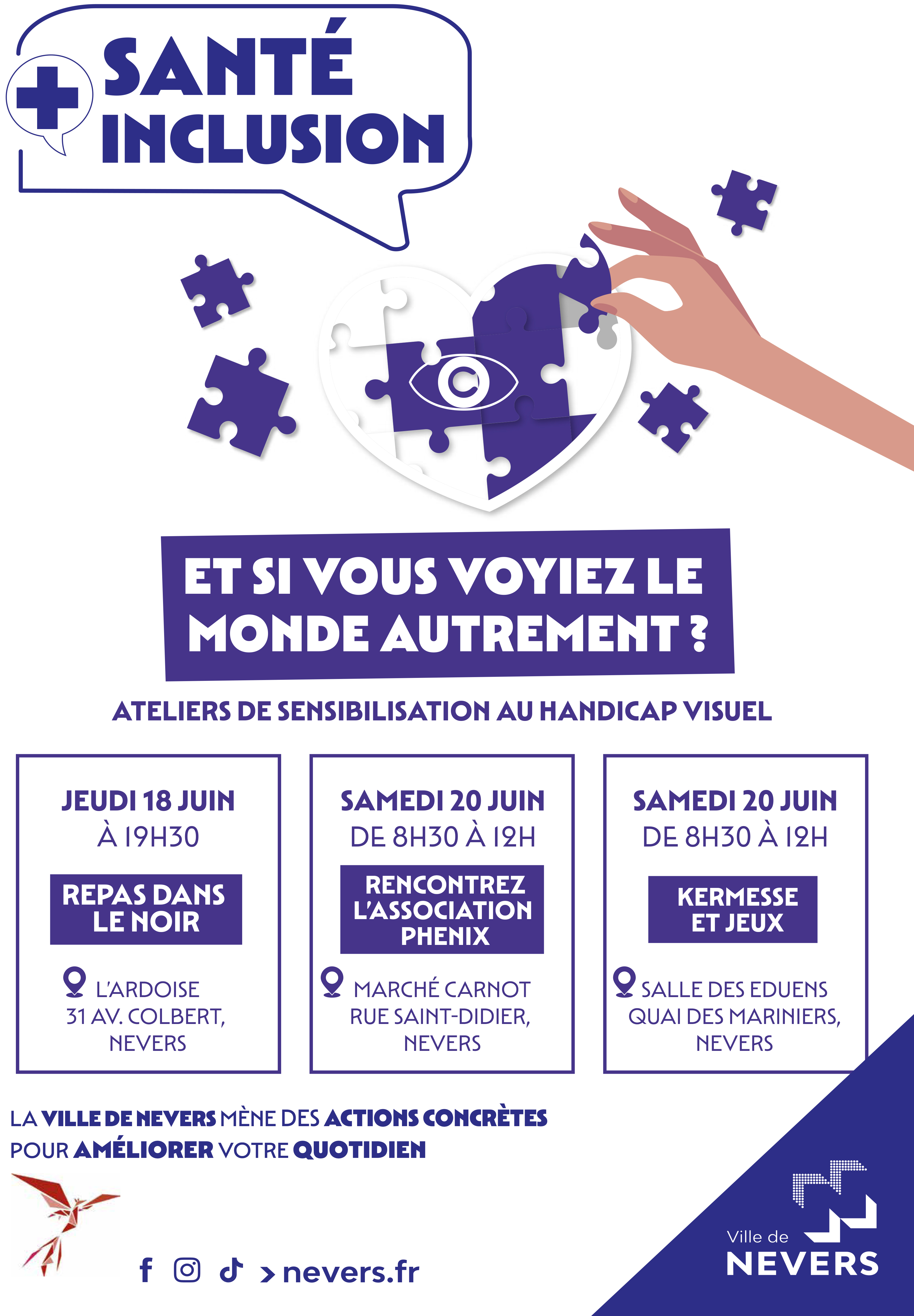 La Ville de Nevers mène des actions de sensibilisation à l'inclusion