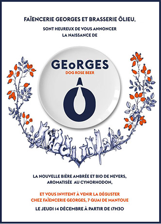 Lancement de la nouvelle bière "Georges" jeudi 14 décembre à partir de 17h30.