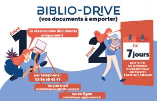 La médiathèque Jean-Jaurès met en place un bibliodrive qui permet de réserver de nouveau, des documents. 