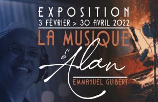 A la médiathèque de Nevers, une nouvelle exposition vient d’être installée. Elle s’intitule : « La musique d’Alan et d’Emmanuel Guibert ».