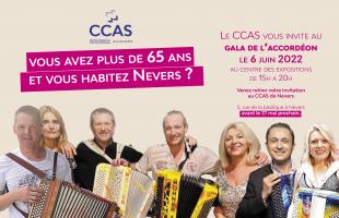 La Ville de Nevers et le CCAS vous offrent des places pour le Gala de l'accordéon, lundi 6 juin.
