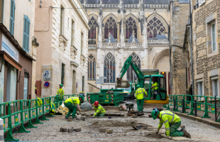 Reprise des travaux du réseau de chaleur urbain dans le cœur de ville historique