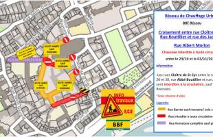 Travaux du réseau de chaleur urbain dans le cœur de ville historique de Nevers : démarrage de la phase 2