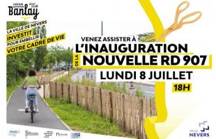 Lundi 8 juillet, inauguration de la nouvelle RD 907 