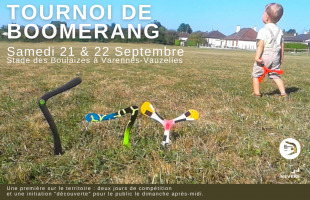 21-22 septembre : Tournoi de Boomerang de Nevers
