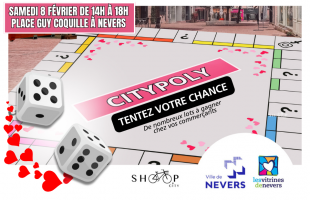 8 fév. : Jouez au Citypoly, un Monopoly géant au cœur de Nevers !