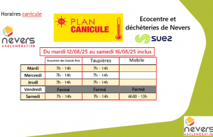 Modifications des horaires