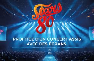 Concert assis et écrans géants pour mieux vivre le concert de Stars 80