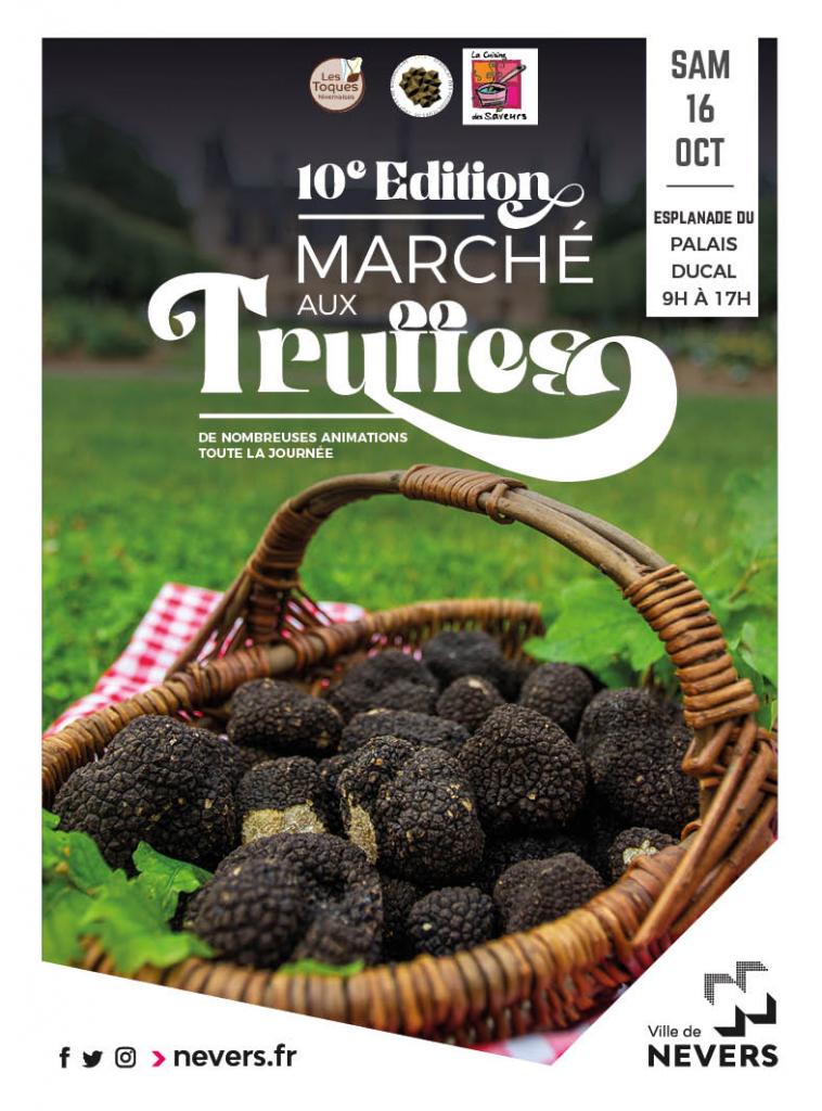 Affiche Marché aux truffes 2021.