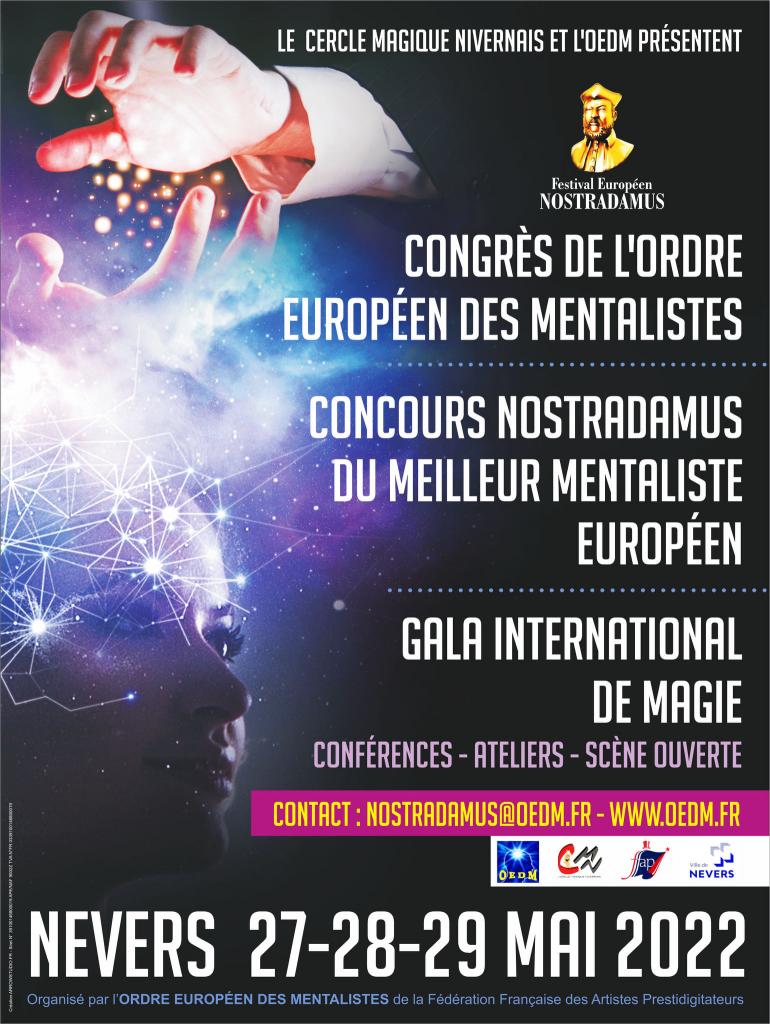 Affiche congrès Nostradamus 2022.