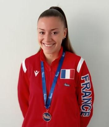 Ana Rodriguez, médaillée de bronze par équipe au championnat du monde de twirling