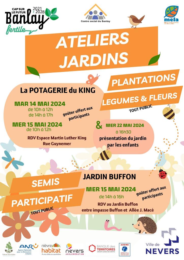 Programme complet |  Derniers ateliers à « La Potagerie du King » avant inauguration